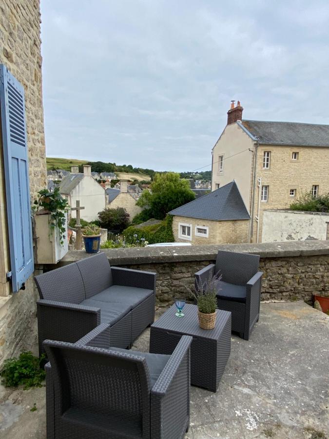 La Maison Bleue Port-en-Bessin-Huppain Dış mekan fotoğraf